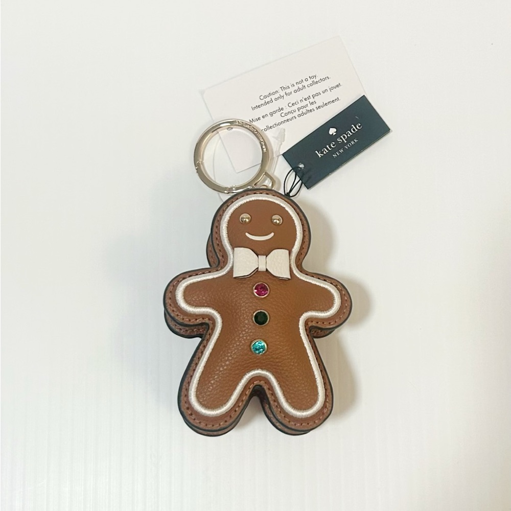 Kate Spade Gingerbread Keychain NWT 🤎🎀